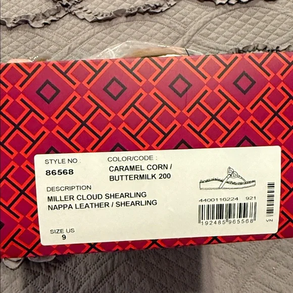 Tory Burch Caramel Shearling Sandals - Picture 5 of 5